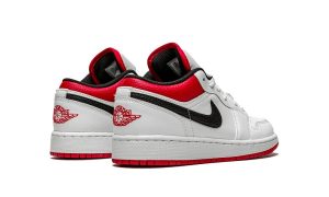 Jordan 1 Low White Gym Red (GS) - Image 3