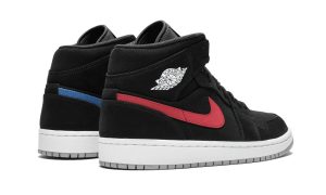 Air Jordan 1 Mid Multi-Color Swoosh Black – Bild 3