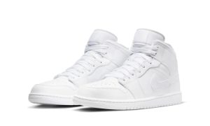 Air Jordan 1 Mid Triple White – Image 3