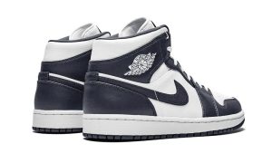 Jordan 1 Mid White Metallic Gold Obsidian - Image 3