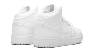 Jordan 1 Mid Triple White (GS) - Afbeelding 3