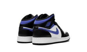 Jordan 1 Mid White Black Racer Blue (GS) - Image 3