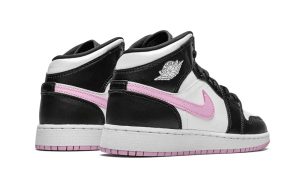 Jordan 1 Mid White Black Light Arctic Pink (GS) - Imagen 3