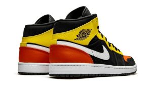 Air Jordan 1 Mid Black Amarillo Orange - Afbeelding 3