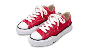 Maison Mihara Yasuhiro Peterson OG Sole Canvas Low Red - Afbeelding 3