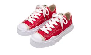 Maison Mihara Yasuhiro Hank OG Sole Canvas Low Red - immagine 3