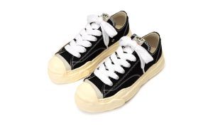 Maison Mihara Yasuhiro Hank Vintage Sole Canvas Low Black – Bild 3