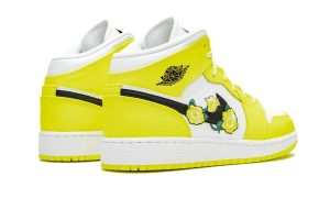 Jordan 1 Mid Dynamic Yellow Floral (GS) - Imagen 3