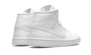Air Jordan 1 Mid White Snakeskin (W) - Image 3