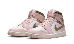 Jordan 1 Mid Pink Oxford Brown (W) - Image 3