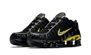 Nike Shox TL Black Dynamic Yellow Metallic Silver - Imagen 3