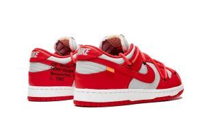 Nike Dunk Low Off-White University Red - Image 3