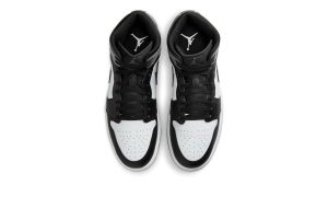 Air Jordan 1 Mid Black White Iron Grey - Image 3