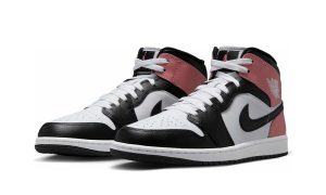 Jordan 1 Mid White Rust Pink Black - Image 3