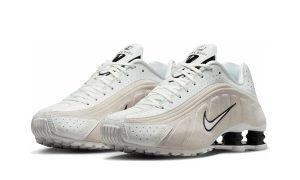 Nike Shox R4 White Black Suede (Women's) - Image 4