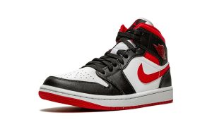 Air Jordan 1 Mid Gym Red Black White - Image 4