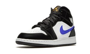 Jordan 1 Mid Black Racer Blue White (GS) - Imagen 4