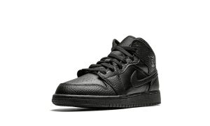 Air Jordan 1 Mid Triple Black (GS) – Bild 4