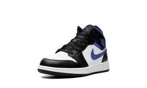 Jordan 1 Mid White Black Racer Blue (GS) - Image 4