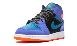 Jordan 1 Mid Racer Blue Green Abyss (GS) – Image 4