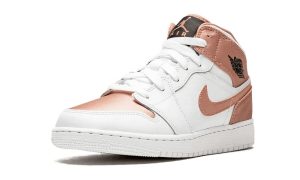 Air Jordan 1 Mid White Rose Gold (GS) - Afbeelding 4