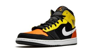 Air Jordan 1 Mid Black Amarillo Orange - Afbeelding 4