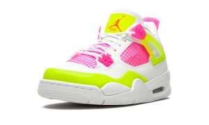 Jordan 4 Retro White Lemon Pink (GS) - Image 4
