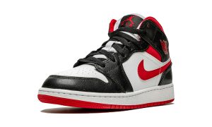 Air Jordan 1 Mid Gym Red Black White (GS) - Image 4