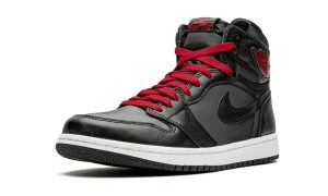 Jordan 1 Retro High Black Satin Gym Red – Bild 5