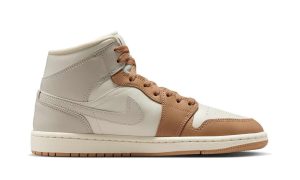 Jordan 1 Mid Tan Toe (Women's) - Image 6