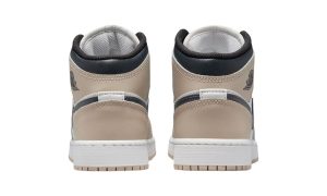 Jordan 1 Mid White Off Noir Rattan (GS) - Imagen 6